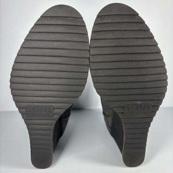 Soul Naturalizer Shoes Womens 8 Haley Wedge Bootie Heel Zip Up Party Night Out - Picture 7 of 7